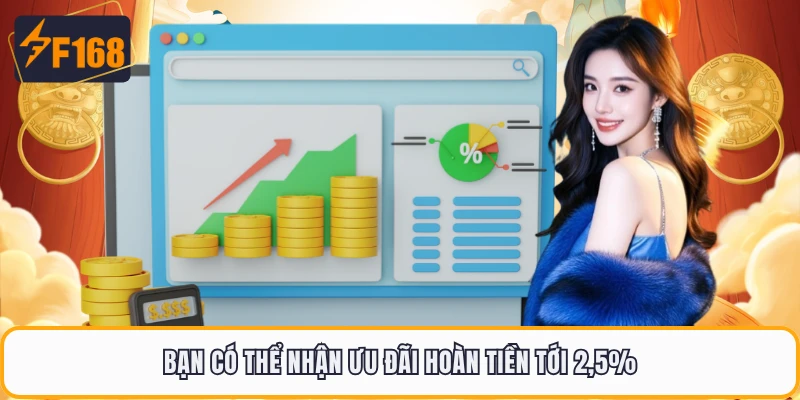 Nạp Tiền F168 - 3 Cách Giao Dịch An Toàn Nhất Khi Giải Trí 4 Bạn có thể nhận ưu đãi hoàn tiền tới 2,5%